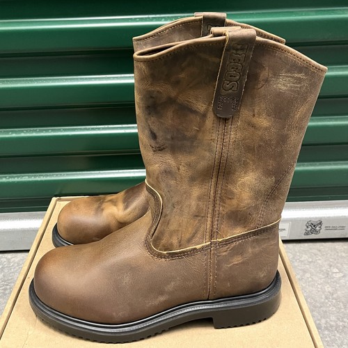 Red Wing Pecos 2257 Pull on Boot USA Made Sz 8.5 EE Steel Toe 11 Inch In Box NOS - Picture 2 of 10