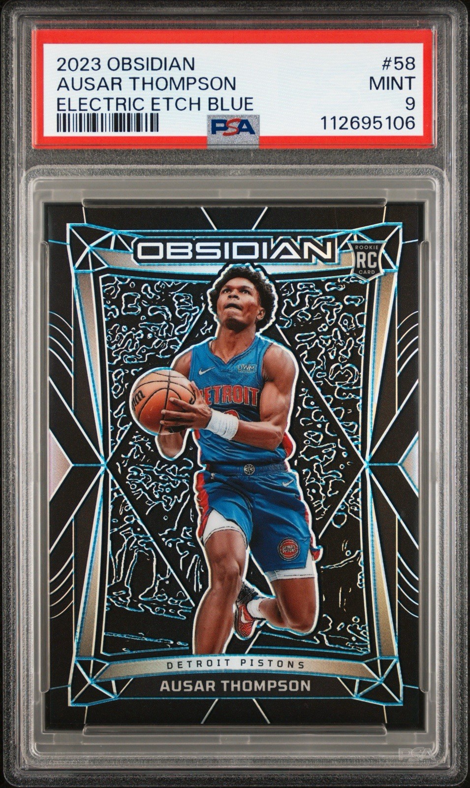 2023 Obsidian Electric Etch Blue /30 Ausar Thompson RC PSA 9 MINT POP 4 NO 10s!