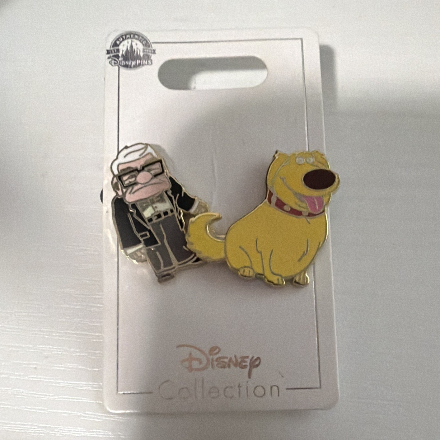 Disney Pixar Up Carl & Dug Pink Disney Pin Set, Set of 2 Pins