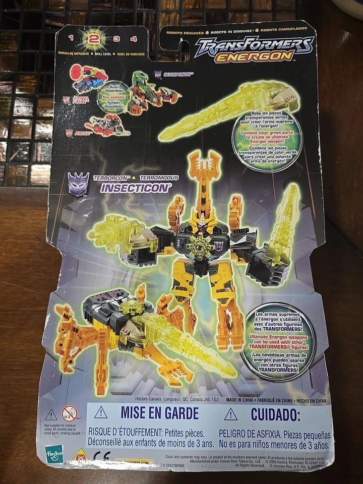 Transformers Energon 🪲 Insecticon 🪳 Terrorcon RID Armada Cybertron 2003 Deluxe Foto 4 de 4