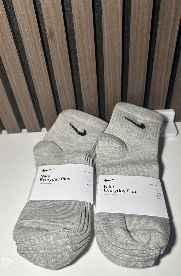 Nike Everyday Cushion Ankle Training Socks, Size L - Grey (6 Pair) - Image 2 of 4
