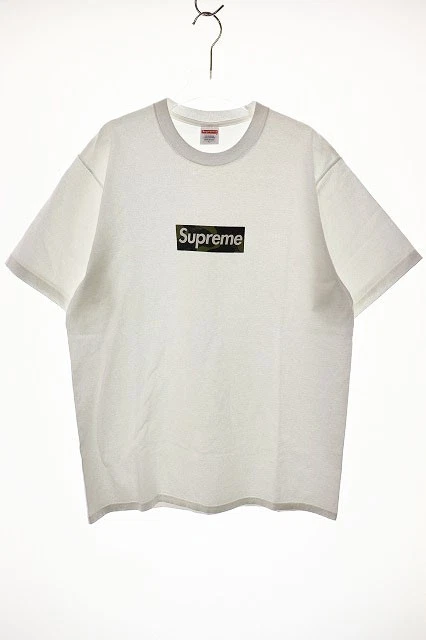 T shirt blanc Supreme 23Aw Box Logo taille L col rond manches courtes AB886