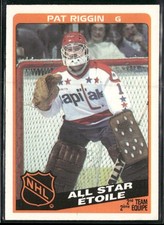 1984-85 O-Pee-Chee Pat Riggin #218 Washington Capitals