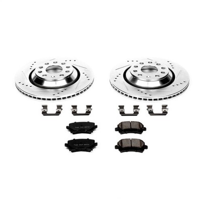Power Stop K4628 Z23 Daily Driver Brake Pad and Z23 Evolution Brake Rotor Kit