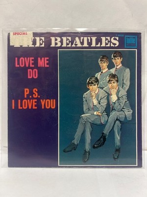 The Beatles ''Love Me Do/P.S. I Love You'' 45 SLEEVE ONLY VG NO RECORD