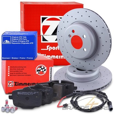 ZIMMERMANN SPORT-BREMSSCHEIBEN +BELÄGE+KONTAKT HINTEN FÜR BMW 5-ER F11 KOMBI