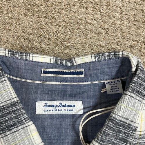 Tommy Bahama Hemd Herren 3XLB kariert Canyon Beach Flanell Button Down Preppy - Bild 3 von 9
