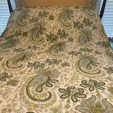 Paisley Pattern Duvet Cover Beige Green Blue Adults Bedroom Bedding