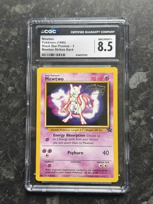 Mewtwo #3 Mewtwo Strikes Back Black Star Promo WB 1999 CGC 8.5