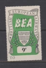 GB/Uk 1954 British European Airways 9d Letter Service stamp