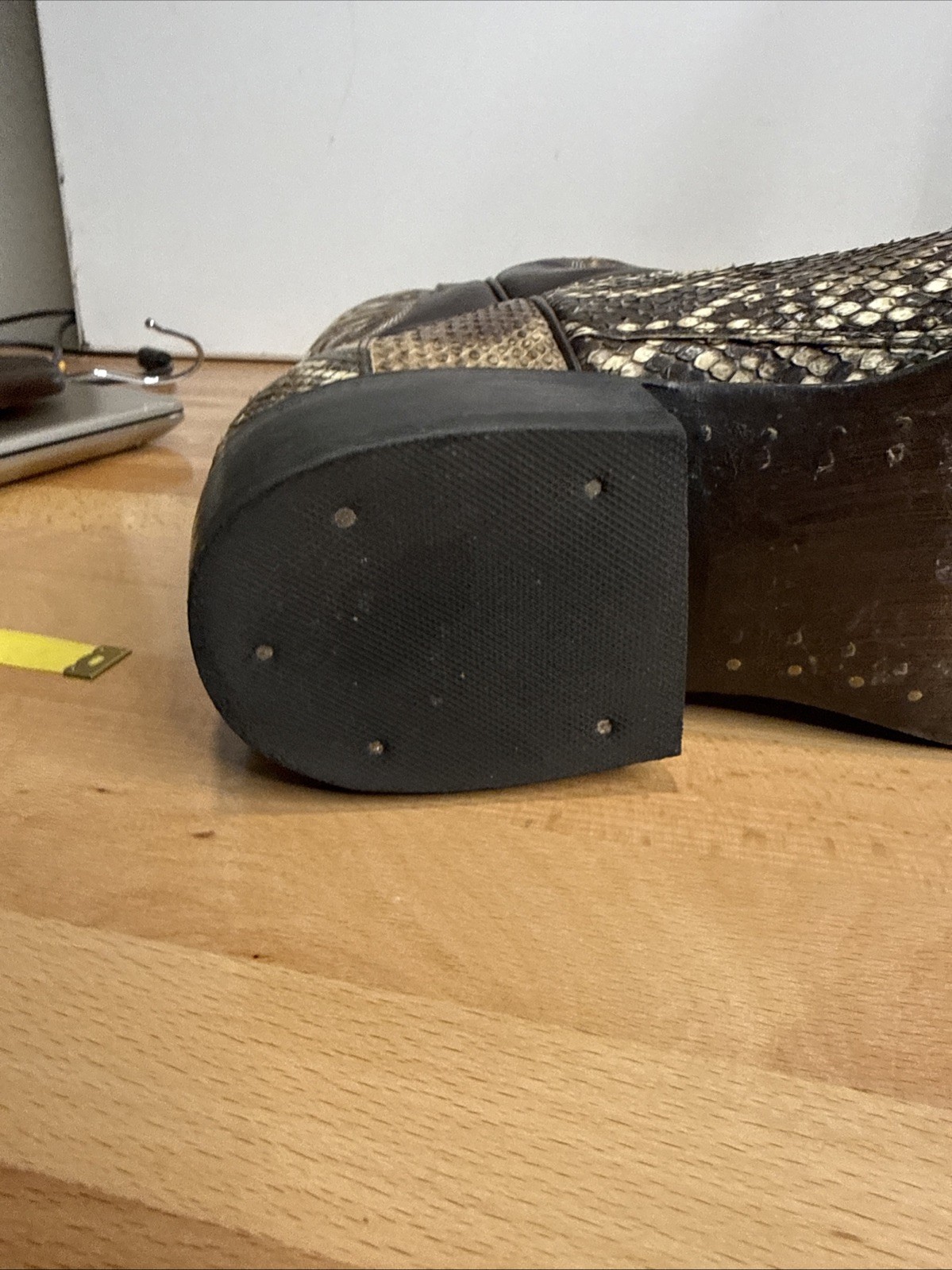 CEBU Genuine Back-Cut Python Snakeskin Western Co… - image 17