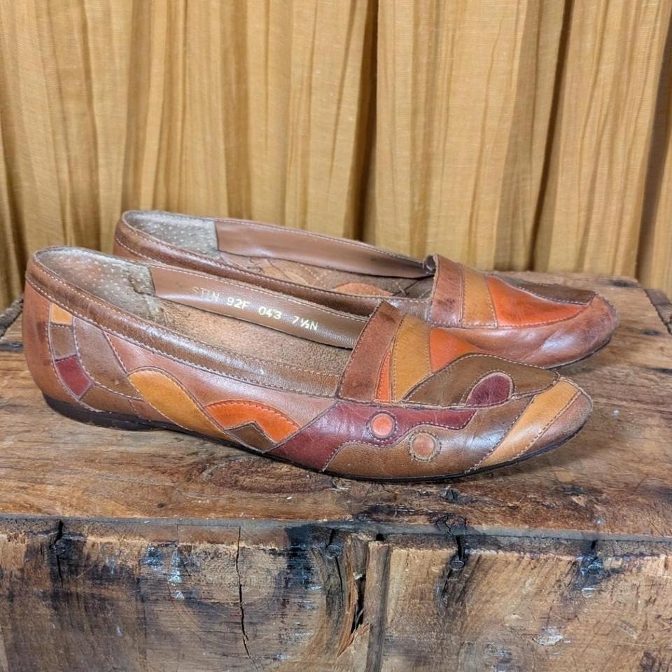 Vintage 80s LJ Simone leather flats. size 7 1/2 N View 2