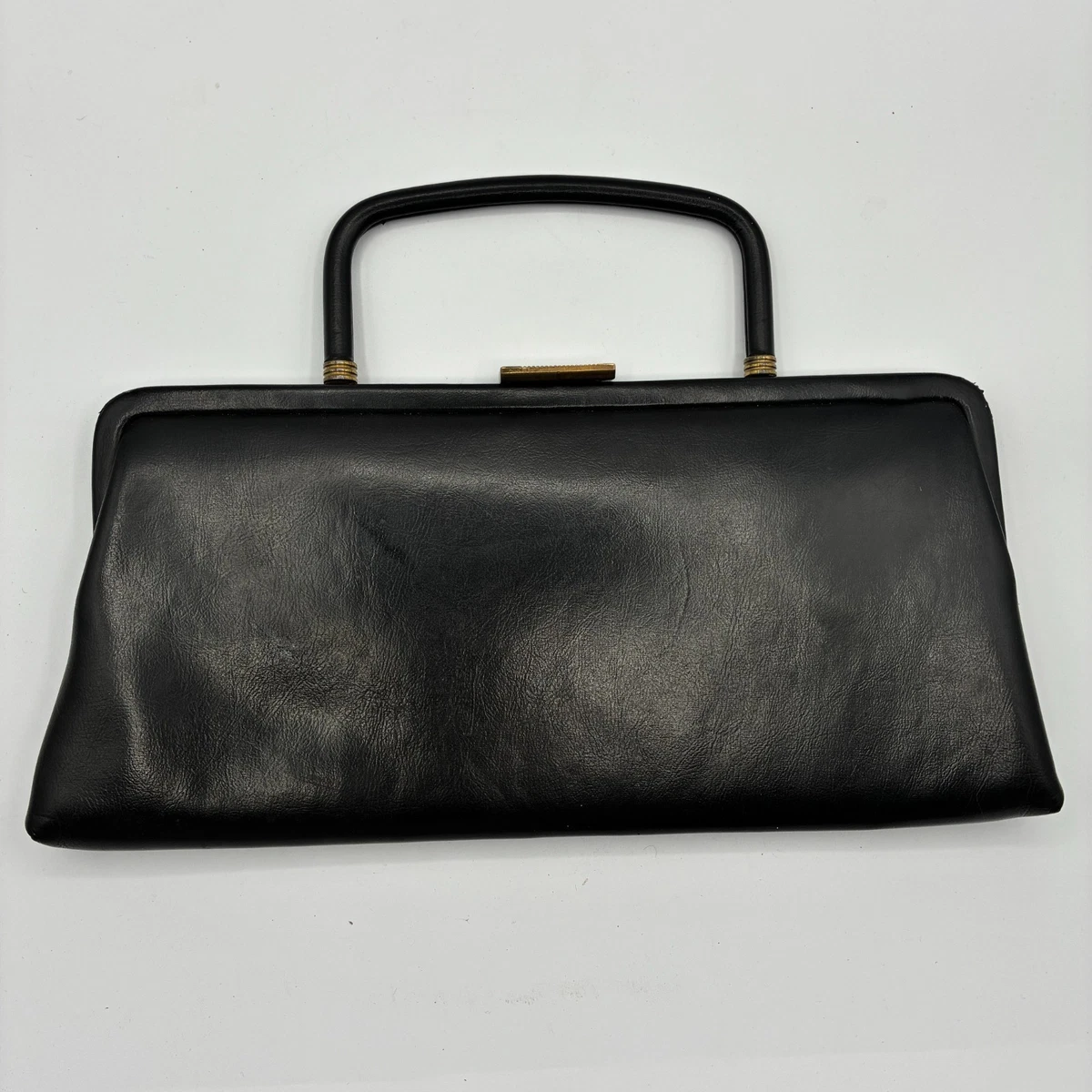 【1960s USA vintage】ハンドバッグ アメリカビンテージ Vintage 1960s Handbag Capri Handbags Montreal Black Vinyl with