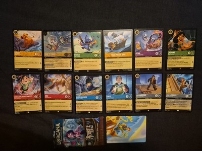 Lorcana Opened Pack of  ''Azurite Sea'' with all 12 cards 