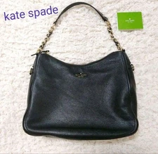 m1206 kate spade One Shoulder Bag Black Used Stylish Crossbody Purse