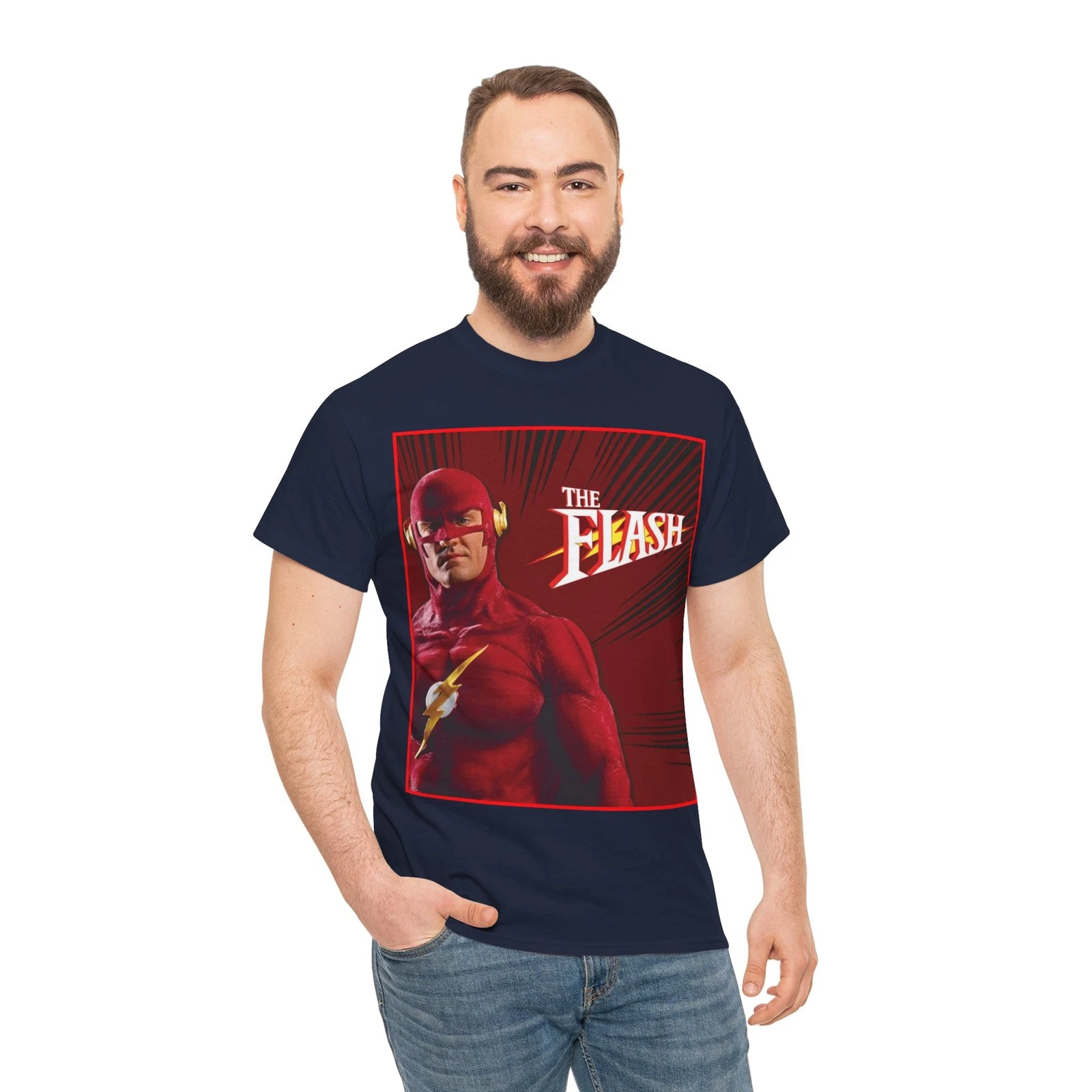 Flash T-Shirt - John Wesley Shipp - DC Comics 1990s TV Series - Barry Allen
