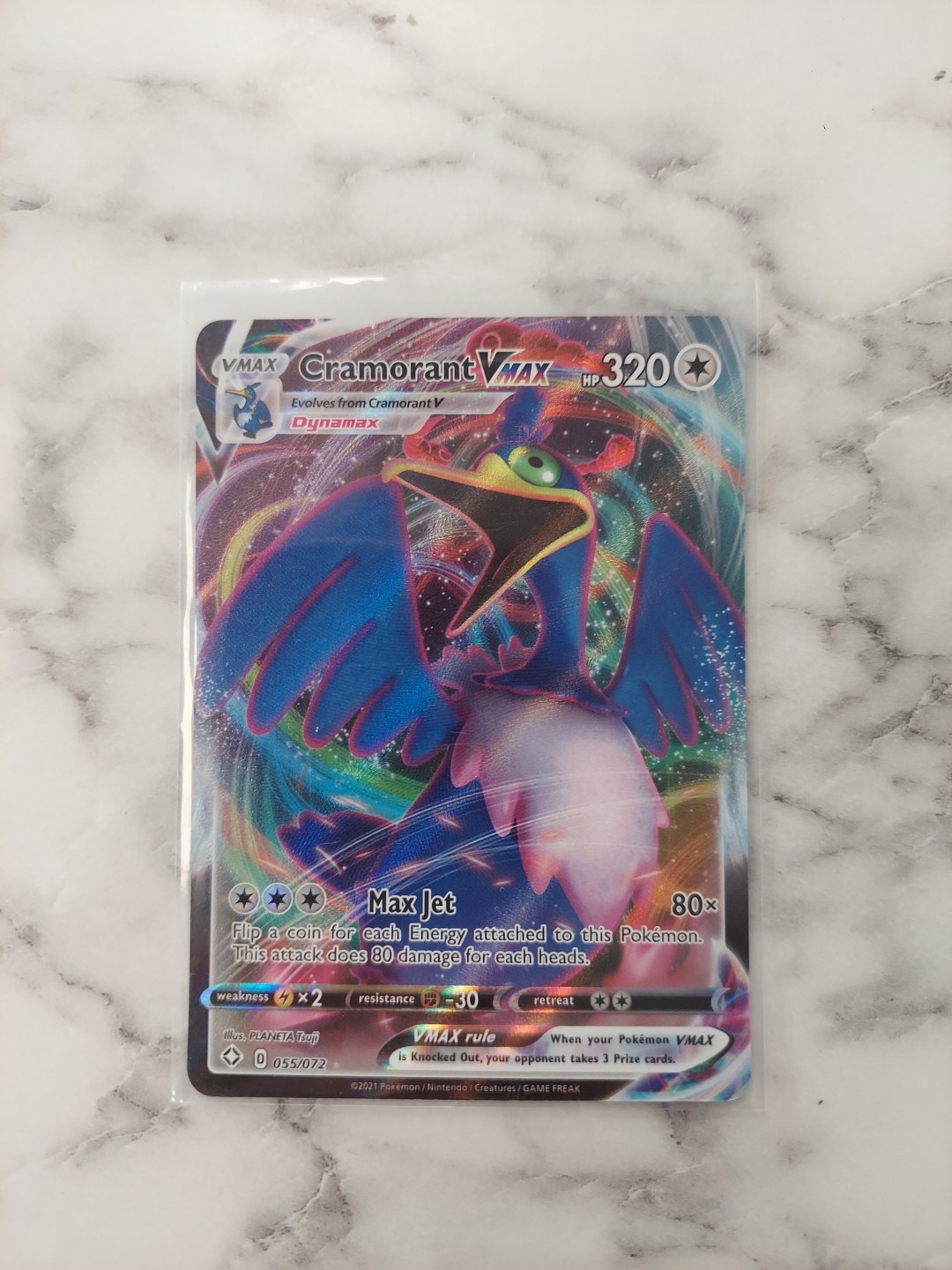 Cramorant VMAX 55/72 Full Art Ultra Rare Shining Fates Pokémon Card NM