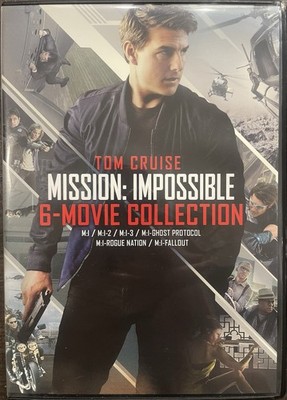 Mission: Impossible: 6-Movie Collection (DVD, 2018, 6-Disc Set) Like New!