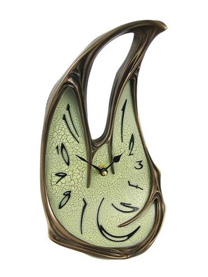 Things2Die4 Surrealistic Charm - Unique Melting Clock with Cool Bronze Finish...