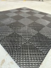 40x Vented Modular Interlocking Garage Flooring Tiles Showroom Outdoor Detailing