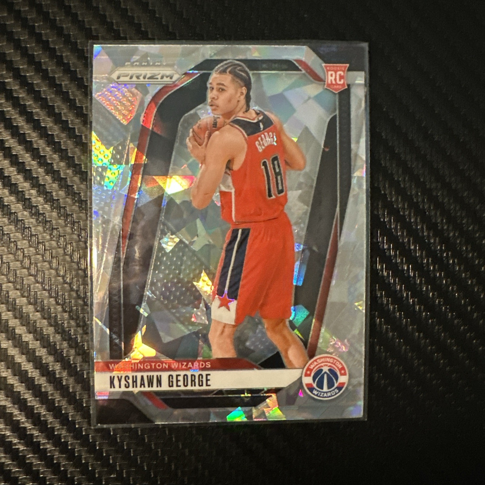 2024-25 Panini Prizm - Kyshawn George #257 Ice Prizm (RC)