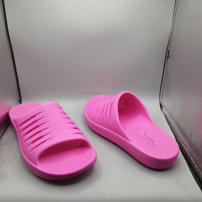 Skechers Go Recover Refresh Sandals Arch Fit Women's 10M Pink Slide A218