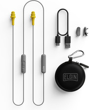 Elgin Ruckus Wireless Bluetooth Earplug Headphones, 25 dB NRR, Noise Canceling M