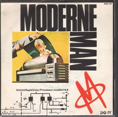 M Moderne Man 7'' vinyl Europe Do It 1978 B/w satisfy your lust pic sleeve 640147