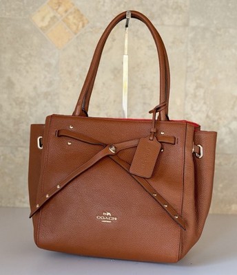 COACH Turnlock Tie Small Tote rare color Coach Small Turnlock Tie 