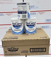 9 Cans EleCare Jr Unflavored Powder