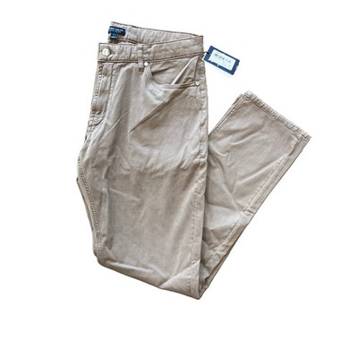 Peter Millar Wayfare Five-Pocket Pant - Nickel - Size 35x32