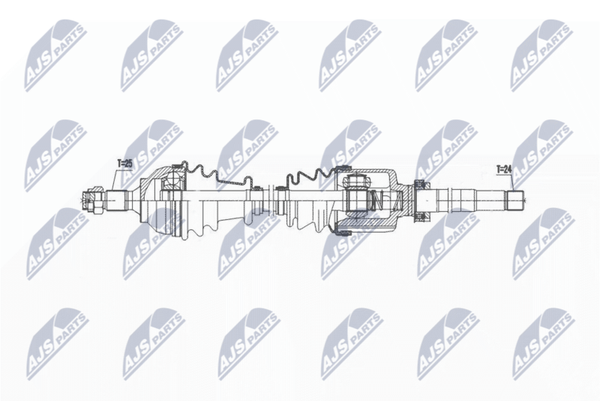 NTY NPW-CT-140 Antriebswelle Vorne Rechts FüR CitroËN-image
