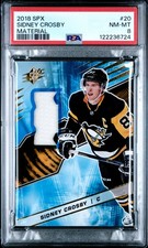 Sidney Crosby 2018 SPX Material, Jersey PSA 8