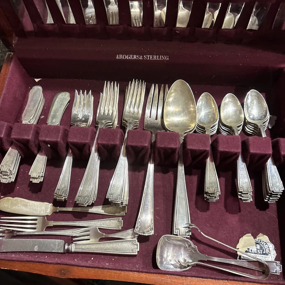 Gorham Plata de Ley Etrusca 74 PC - 12 Plazas Ajuste - Sin Mono Foto 3 de 4