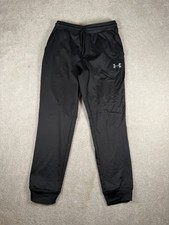 Under Armour Joggers Mens Large Black Athletic Pants UA Gym Training Tapered