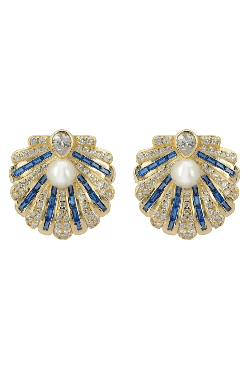 Orecchini vintage in oro bianco 18K con perle e diamanti, anni '60 – Antichità Galliera