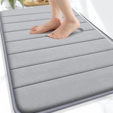 Memory Foam Bath Mat 30x20, Super Soft Absorbent Bathroom Rugs, Quick Dry,