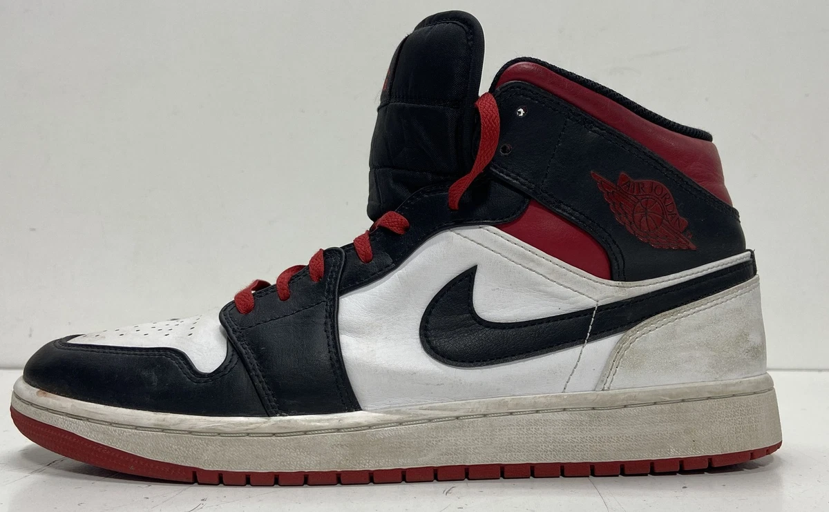 Men’s Nike flats, red and black sneaker good condition size 12 Nike Air Force 1 Low Bred Mens Basketball Shoes Black  main image 2