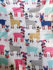 1 Yard Llama Alpaca Anti-Pill Fleece Fabric Joann 60” Wide