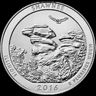 2016-P Shawnee 5 oz America the Beautiful Burnished Silver Numismatic Coin