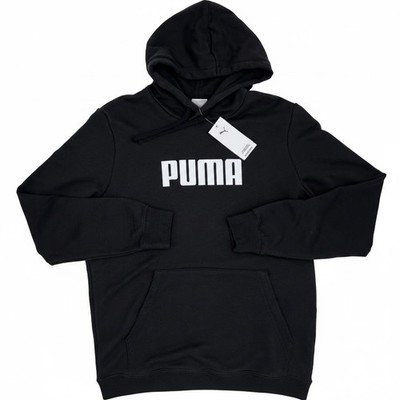 PUMA Essentials Sweatshirt ESS Logo Hoodie Herren schwarz Baumwolle 686770 01