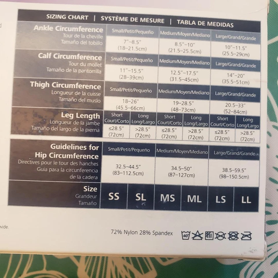 Manguera de compresión Sigvaris Soft Opaque CT 15-20 20-30 30-40 tamaño y color Foto 2 de 4