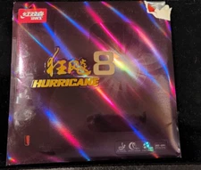 Authentic DHS Hurricane 8 Table Tennis Ping Pong Rubber, RED Unopened  USA Ship