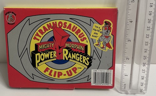 Mighty Morphin Power Rangers Tyrannosaurus Red Flip-Up Book 1994 Vintage - Picture 9 of 9
