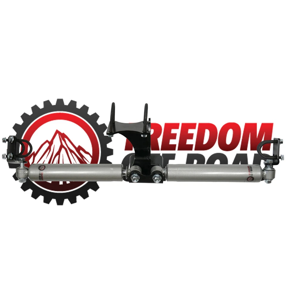 Freedom Off-Road Dual Steering Stabilizer for 2" + Lift For 07-18 Wrangler JK - Image 2 of 3