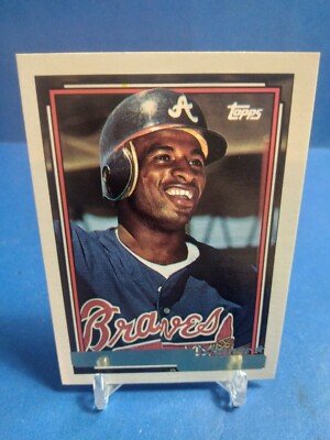 1992 Topps Gold Winner Deion Sanders #645 Atlanta Braves