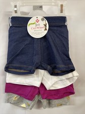 Member's Mark 4 Pack of Girls Cart Wheel Shorts Size 4/5 Multi Colors Stretch