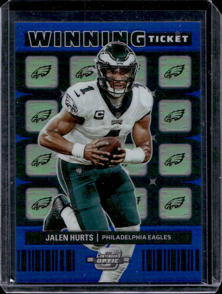2022 Panini Contenders Optic Jalen Hurts Blue #/99 #43