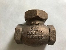 3/4 united brass works, randleman SPRING lift CHECK VALVE live steam,200wsp,400