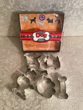 Lot of 6 Dog Themed Cookie Cutters - NEW